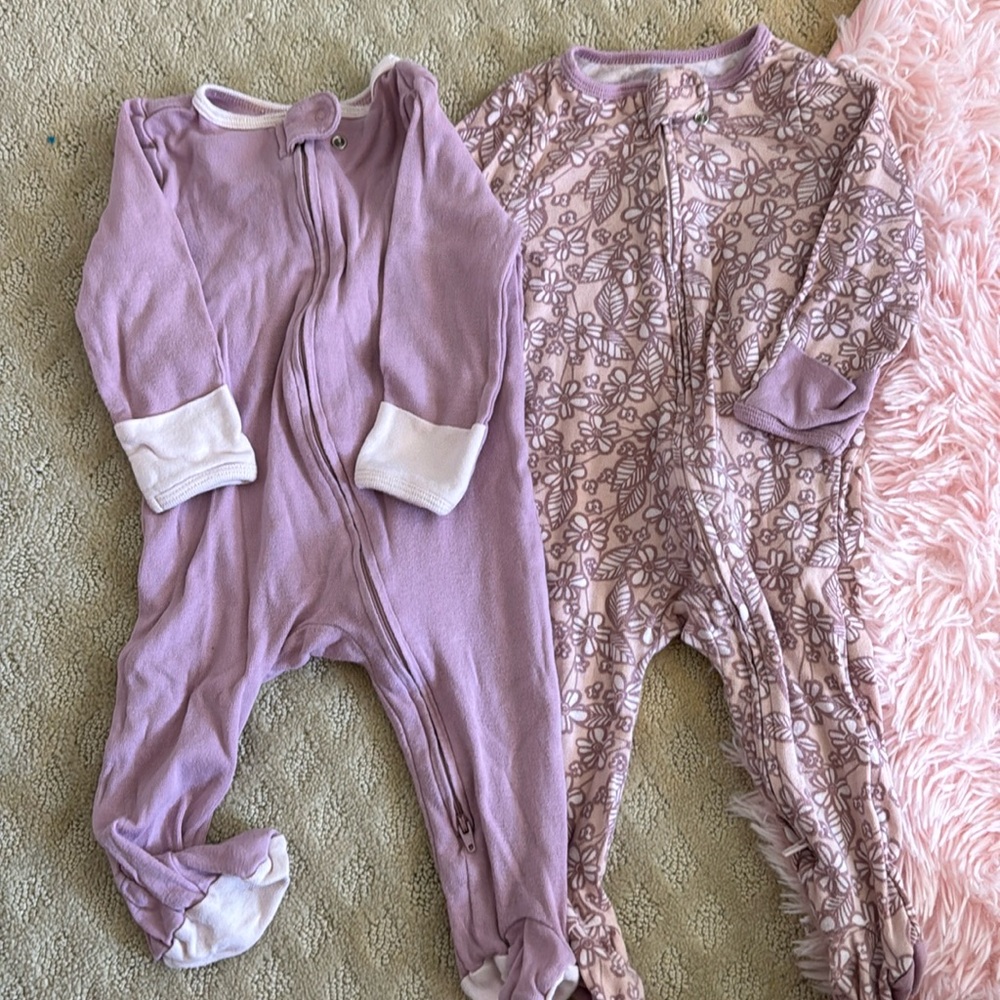 2 baby girl zip up